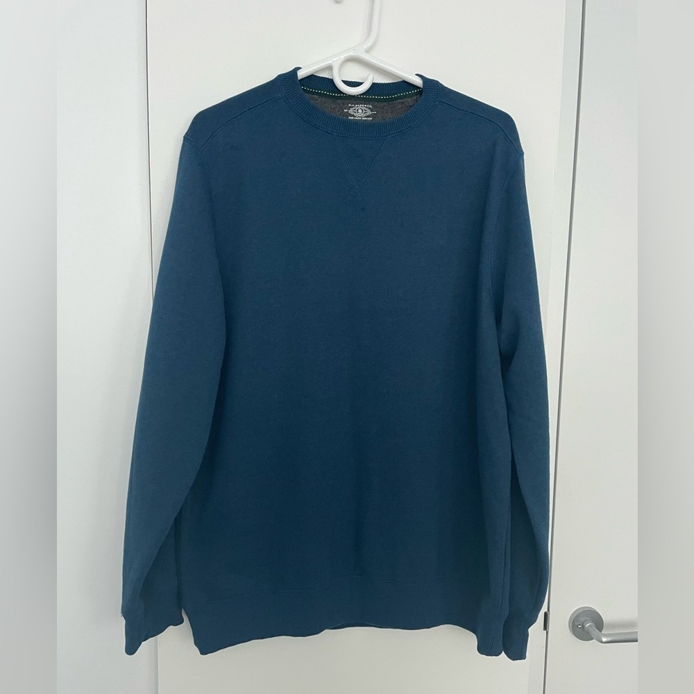G.H. Bass & Co. Men's Navy Crewneck Sweatshirt Blue Size L